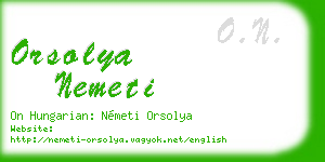orsolya nemeti business card